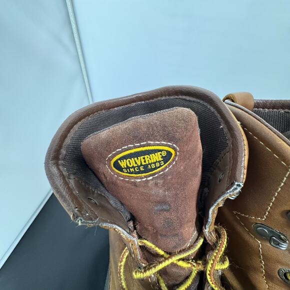 Wolverine SwampMonster Waterproof Safety Toe Work Boots Brown 9.5M EH ASTM F2413 main image 8